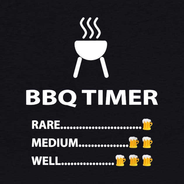 BBQ Timer Barbecue  Beer  Funny Summer Grilling Gift by nellieuyangela